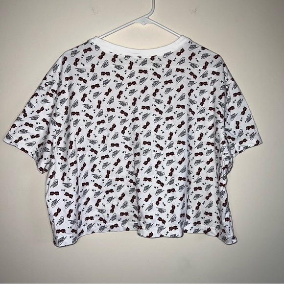 Nike Cropped Stunner Logo and Sunglasses Cotton Tee Size Xl - Picture 6 of 10